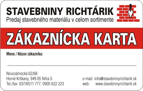 zakaznicka karta-stavebniny